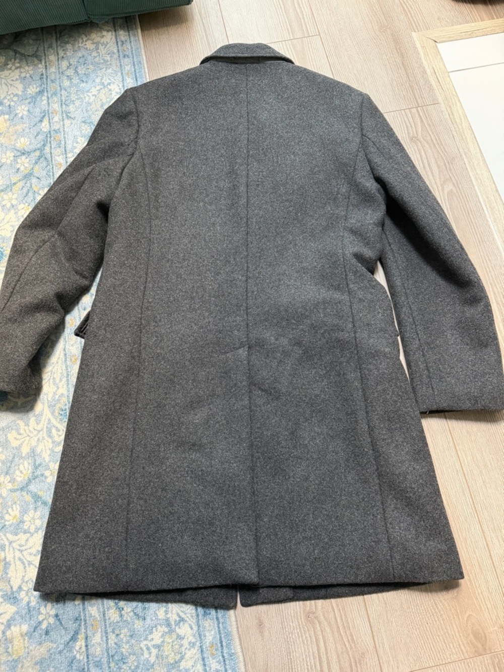 J. Crew Men’s Ludlow Overcoat Grey Italian Wool-Cashmere suiting topcoat formal - Picture 6 of 6